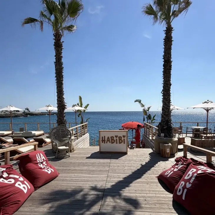 Habibi Beach Club vista mare